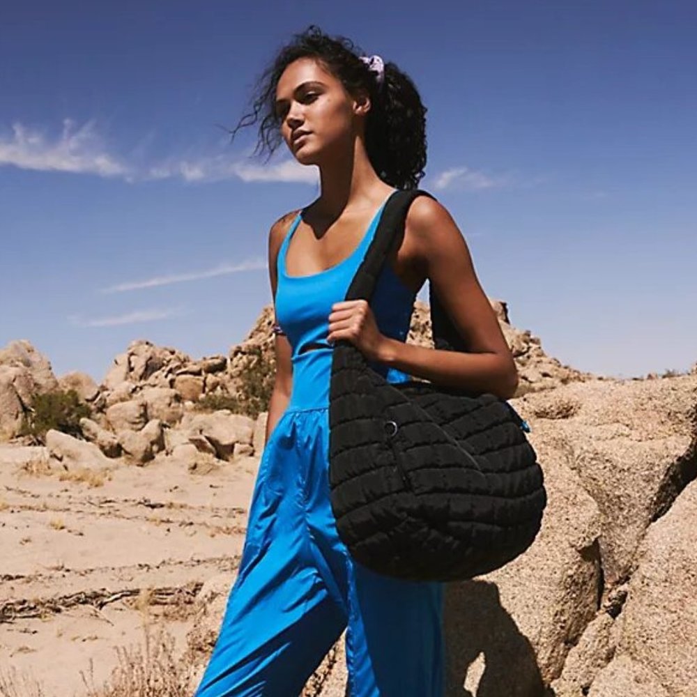 Free People FP Movement Quilted Carryall - Black - Picture 3 of 7